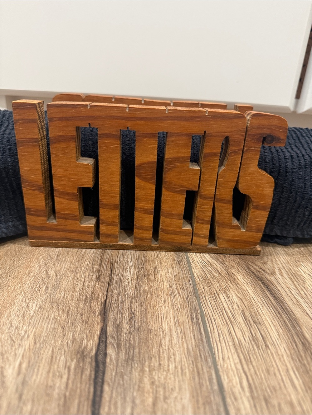 Wooden Letters 'LETTERS' Decorative Sign - Brown Vintage
